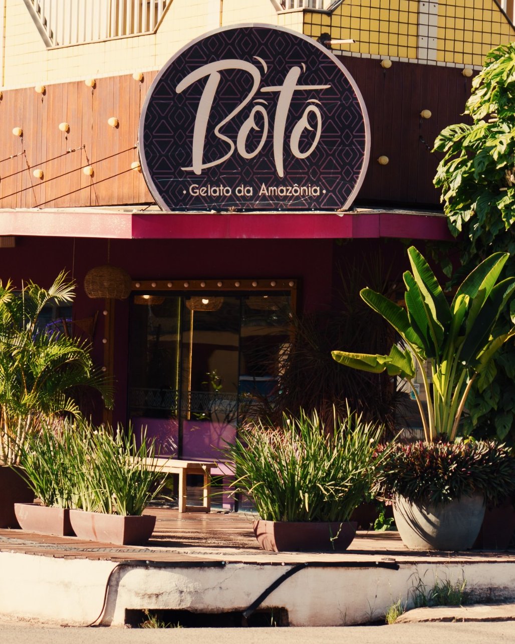 Foto da unidade conceito da Boto Gelato. Concept Store